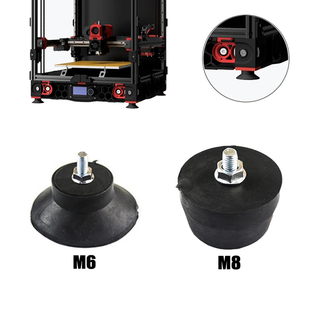 1PCS M6/M8 ด้าย Air Compressor เท้า Pad ยางสําหรับ Air ปั๊มน้ํามัน-เครื่อง Air คอมเพรสเซอร์อุปกรณ์เสริม