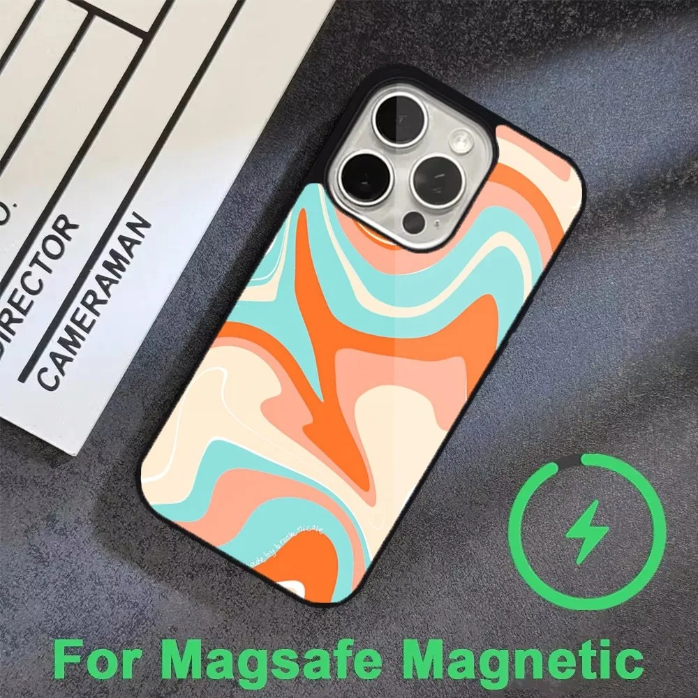 Graffiti Abstract Swirl Phone Case  For iPhone 16,15,14,13,12,11,Pro,Max,Plus,Mini, Magsafe,Magnetic Wireless Charging Case