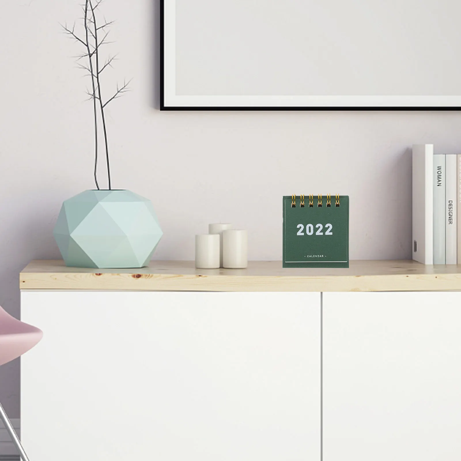 

4 шт. маленький мини-календарь на 2022 год, компактный настольный бумажный настольный календарь, практичный портативный органайзер для расписания, простой тайм-менеджмент