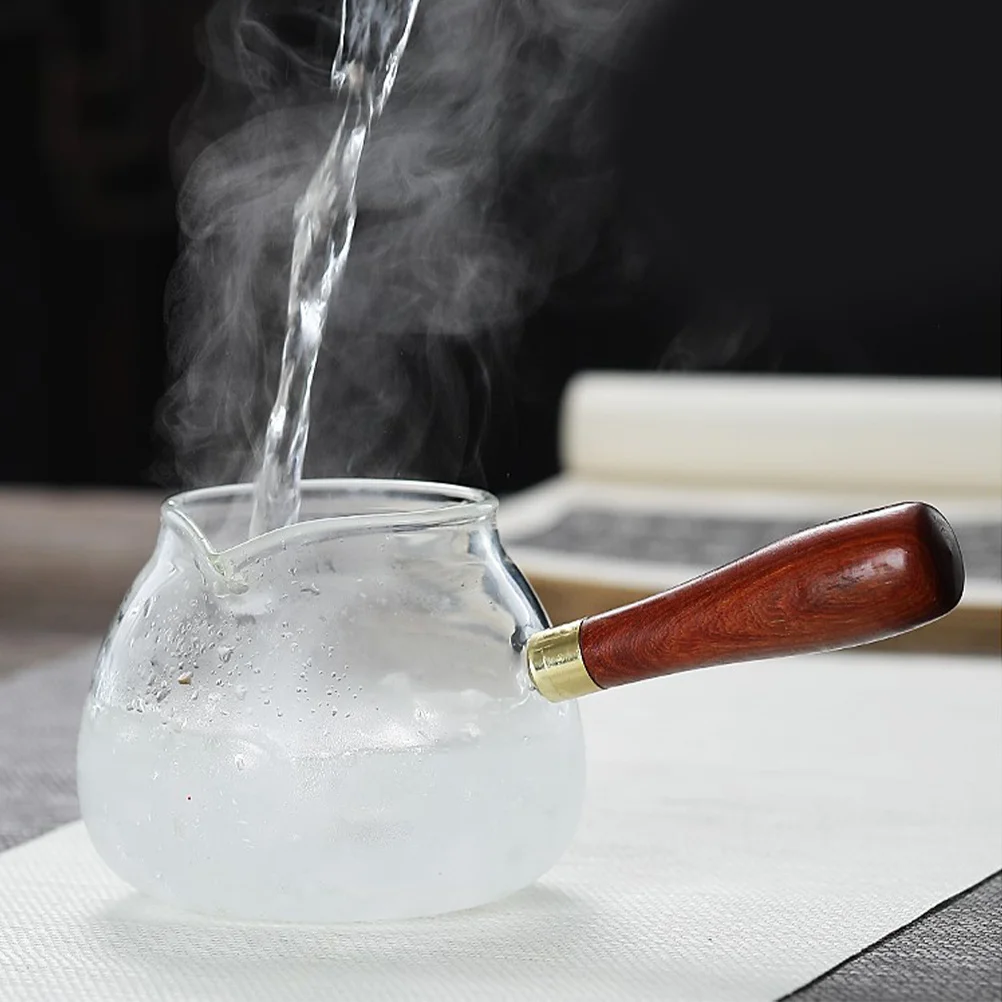 

Side Handle Gongbei Glass Pot Smooth Round Design For Home Office Restaurant Use Household Tea Kettle Multi