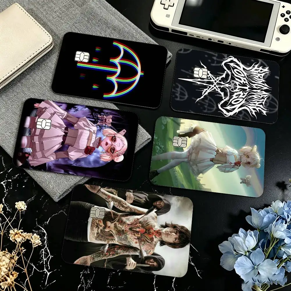 B-Bring Me The Horizon Credit Card HD Stickers Game Card Decal Small Chip Waterproof Sticker Gift