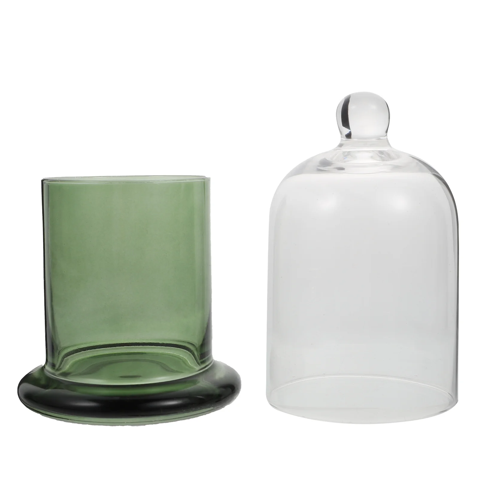 

1Set Aromatic Bottle Wax Cup Premium Glass Holder for Home Decor Wedding Banquet Decoration Clear Modern Design