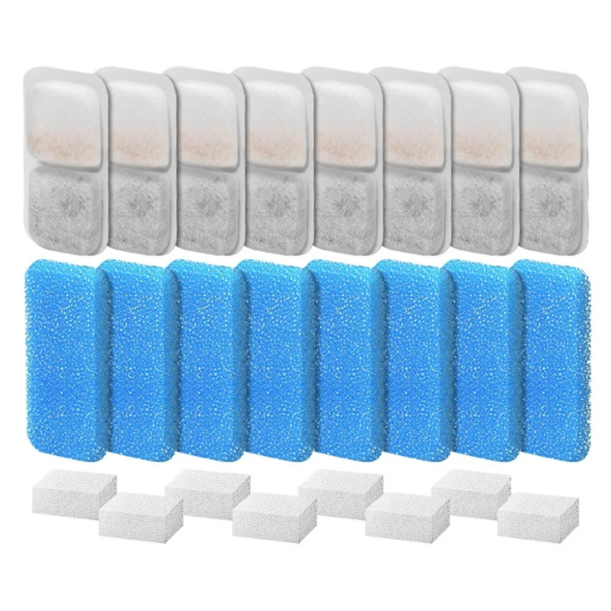 

ABLP Cat Water Fountain Filters for Oneisall Automatic Pet Water Fountain Replacement Filters and Sponges 8 Set