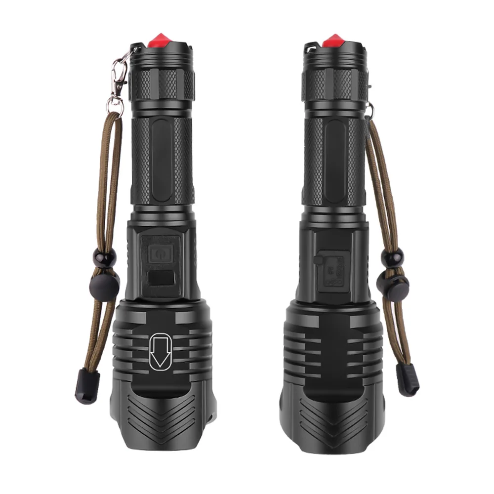 Portable LED Flashlights USB Rechargeable Light High Power Tactical Modes Torch Waterproof Outdoor Camping Emergency  Flashlight