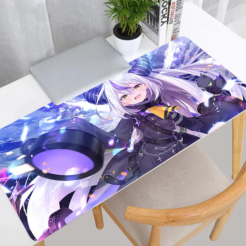 Hololive La Darknesss XXL Mousepad Speed Extended Desk Mat PC Gamer Cabinet Keyboard Rug Laptop Kawaii Anime Sexy Girl Mousepad