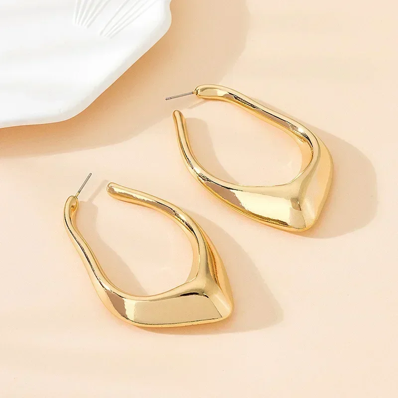 

Exaggerated Minimalist Earrings For Women Water Drop Irregular Geometric Holiday Patty Gift Fashion Jewelry AE143