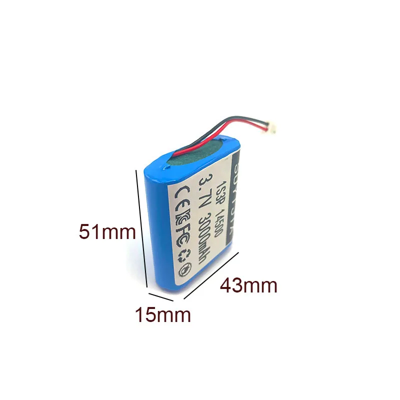 SUYIJIA 14500 1S3P 3.7V 3000mAh with BMS lithium ion battery for toy remote control cars, singing machines radios small speakers