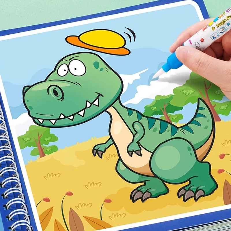 Magical Water Painting Book, Clear Water Coloring Painting, Repeated Graffiti Book, Baby Puzzle Drawing Book, Kindergarten Toy