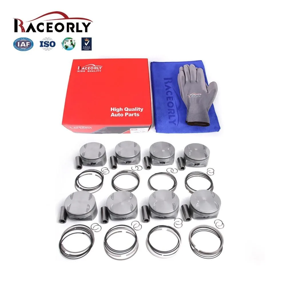 RACEORLY Pistons Rings STD For Mercedes Benz GL450 S450 W221 X164 M273 4.7L