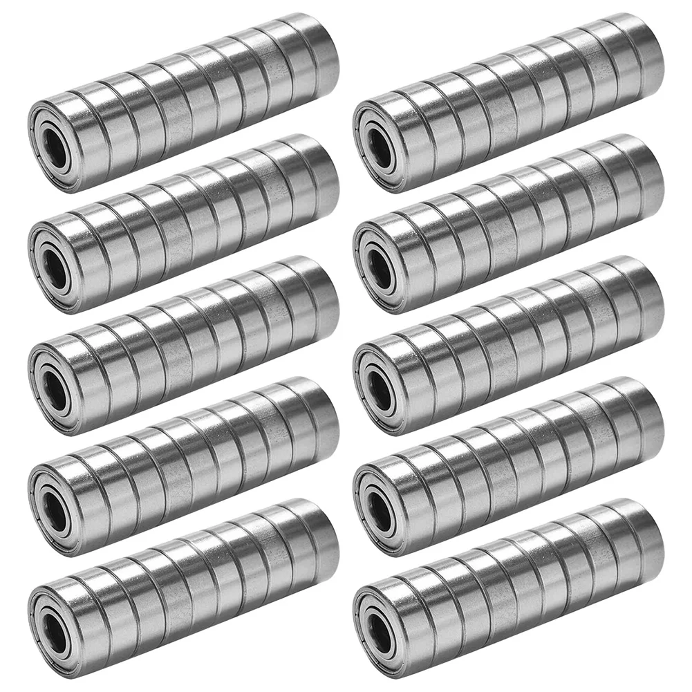 100 قطعة محامل الكرات محامل الأخدود العميق محامل مصغرة متعددة الاستخدامات الكربون الصلب محامل مختومة للدراجات البخارية الزلاجات المضمنة