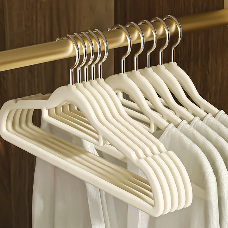 10/20Pcs Velvet Hanger Non-Slip Dressing Storage Suit Shirt Camisole Closet Organizer Save Space Prevents Shoulder Bulging