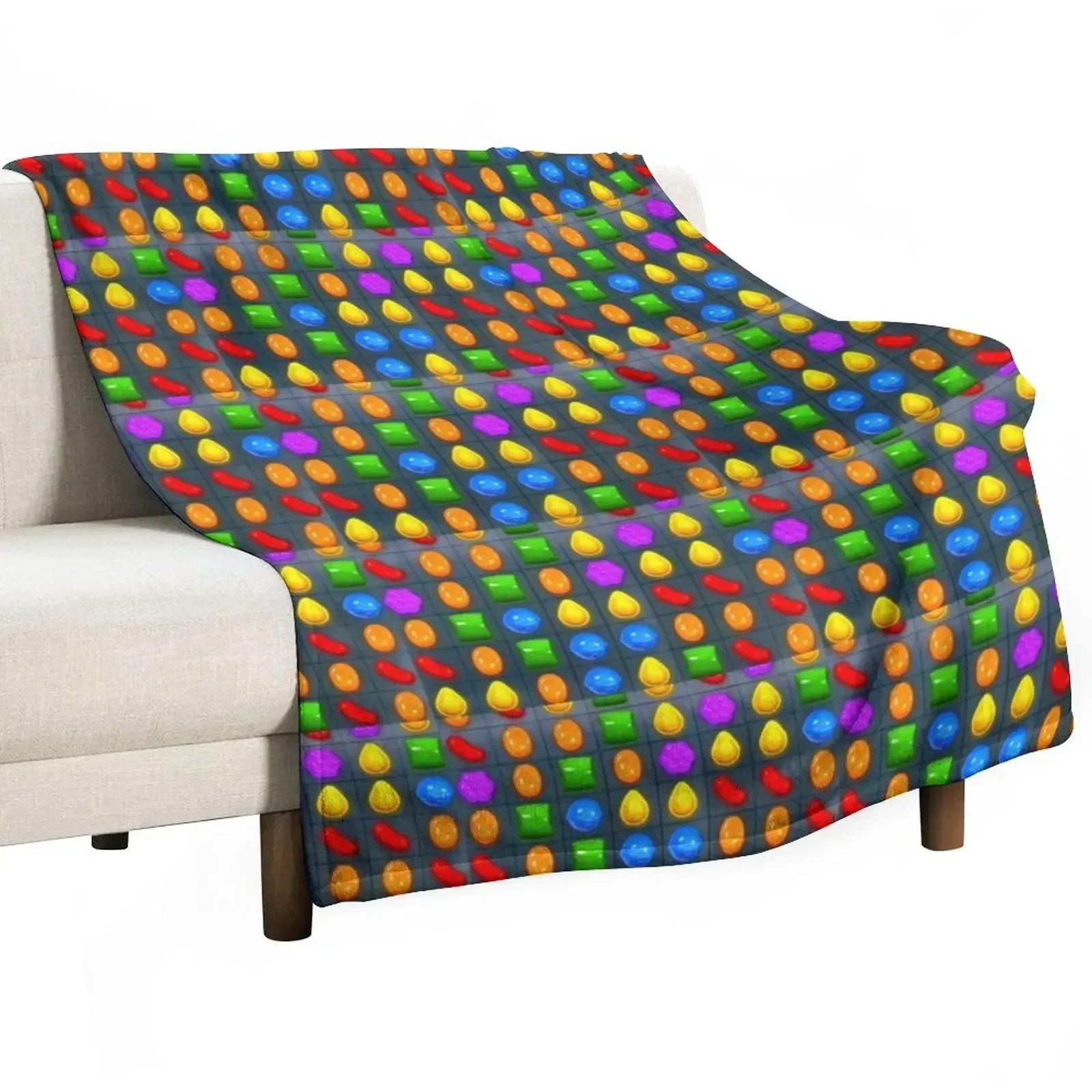 

2022 All New candy crush Throw Blanket Warm Sofas Beautifuls Blankets