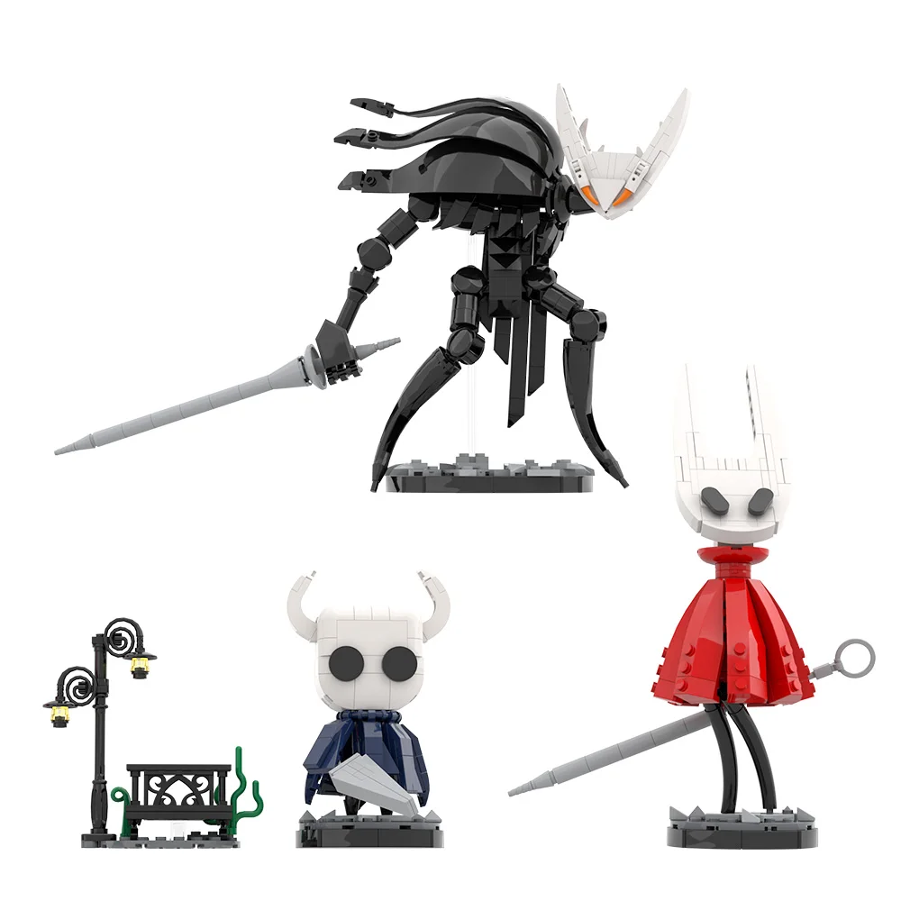 

MOC Hollow Knight Hornet Building Block Model Popular Games Figure Pure Vessel Creative Bricks Assembly Toys Kids Birthday Gifts