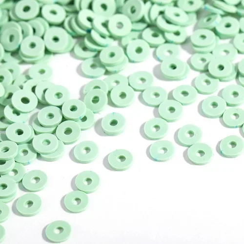 300 Stück 6mm Flache Runde Polymer Clay Perlen Handgefertigte Scheiben Lose Abstandsperlen für Schmuckherstellung DIY Armband Halskette Heishi Perlen – Detail 11
