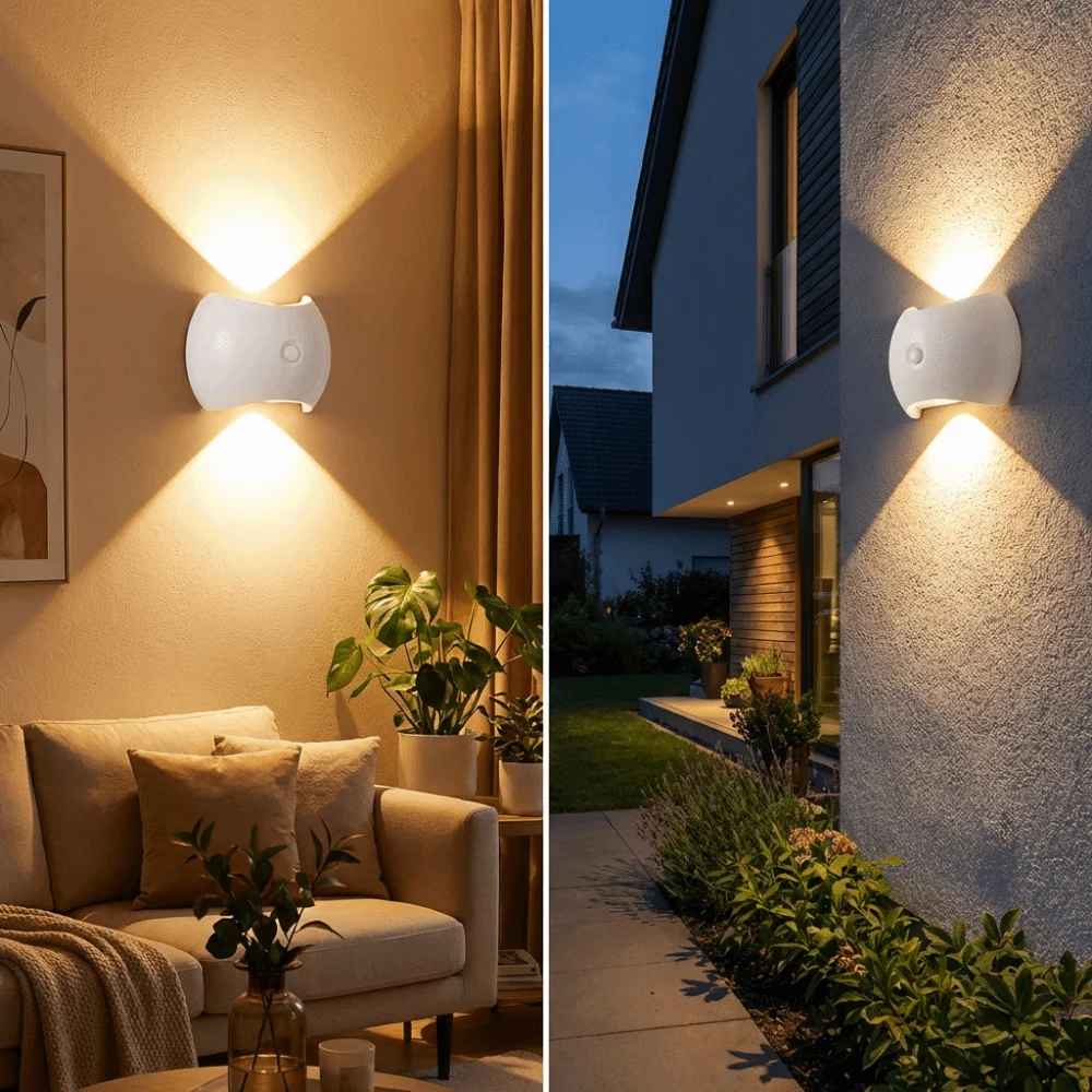 

No Drill LED Motion Sensor Wall Light Rechargeable Magnetic Infrared Sensor Wall Lamp Auto On/Off Waterproof