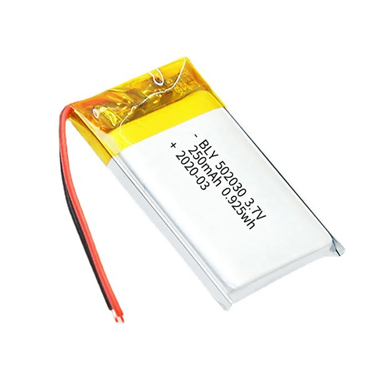 502030 200/250mAh Lithium Polymer Rechargeable Battery For Tablet PC LED Light Speaker Li-ion Lipo