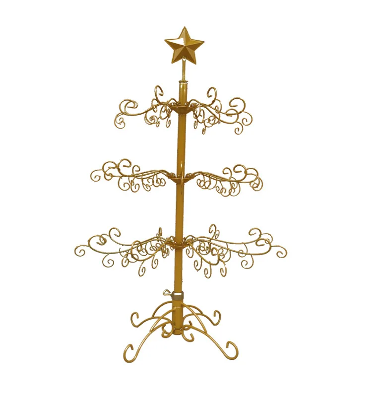 

3Ft Golden Iron Tree Christmas Decoration Jewelry Accessories Display Stand
