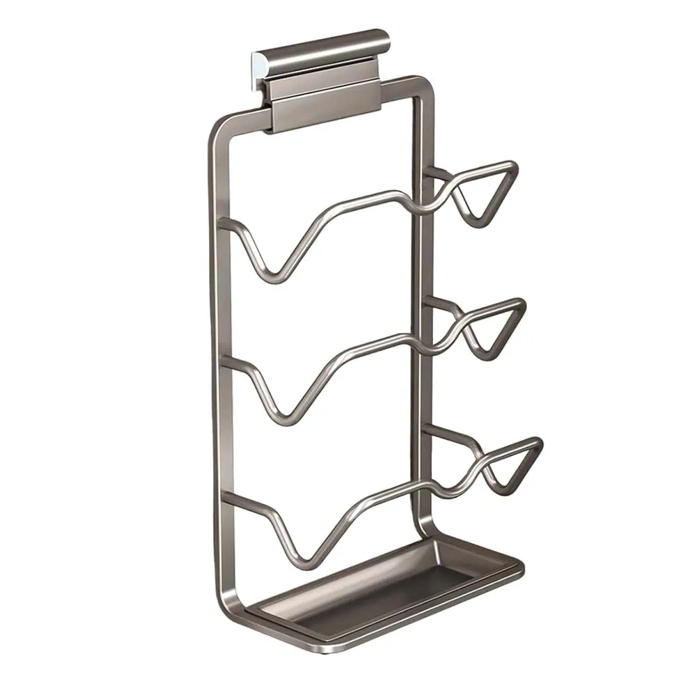 Pot Lid Organizer Rack with Wear-Resistant Aluminum Alloy for Kitchen Cabinets for Organized and Efficient Cooking Space