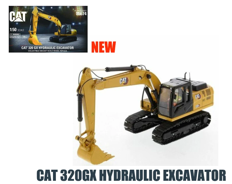 

Новинка, гидравлический экскаватор DM 1 50 Scale CAT 320GX 323 GX, серия высоких линий, Индивидуальная работа