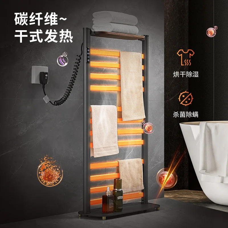 Smart electric towel rail carbon fiber time-controlled heater