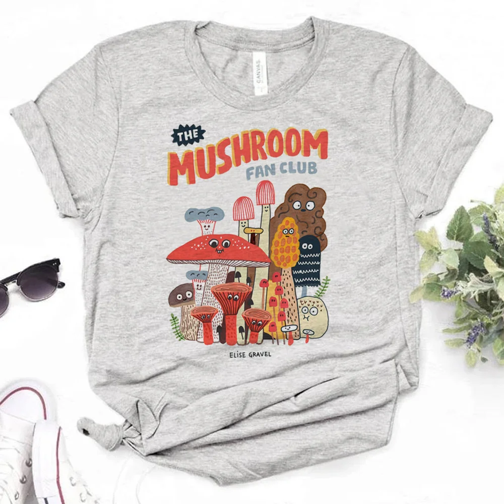 Cottagecore Mushroom t-shirts women funny t shirt female comic clothes