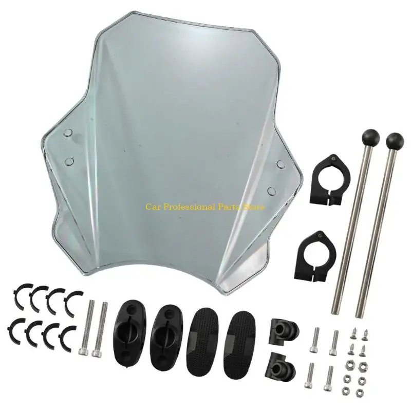 

R53D Motorcycle Windscreen Upgrades Panel Universal Compatibility Wind Pressure Relief Easy Installation