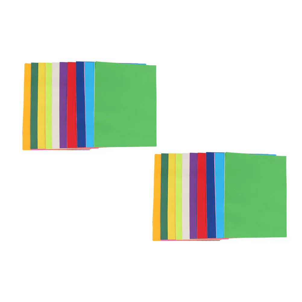 Papel plegable Diy para niños, Material artesanal cuadrado de Color brillante para manualidades, papel plegable, actividad artística para el hogar, 2 uds.