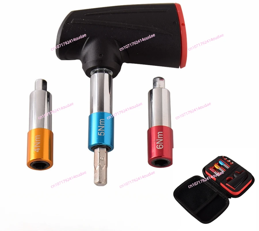 

All-in-One Torque Wrench Set, Driver Tool Kit, T-Handle, Bits, Socket Adapters, +,-6% Accurate, 4nm, 5nm, 6nm, 1/4 inch