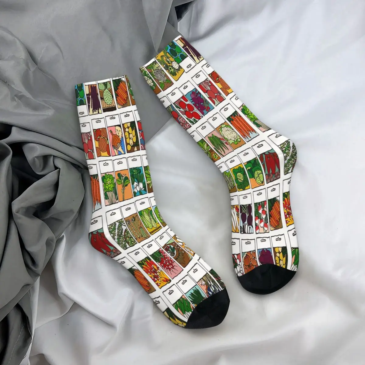 Vegetable Seeds Pattern Vegetable Socks Male Mens Women Autumn Stockings Polyester