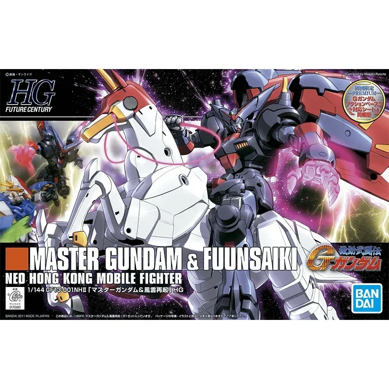 Gundam Bandai HG HGFC 1/144 MASTER FUUNSAIKI NEO HONG KONG MOBILE FiGHTER Assembly Action Mech Original Product