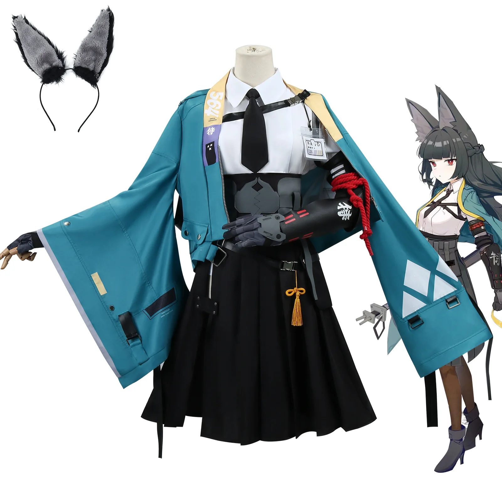 

"Yakumo" From The Game "Asterix Zero", A Six-star Air Force Class A Role-playing Costume For The Anime And Manga Game Character.