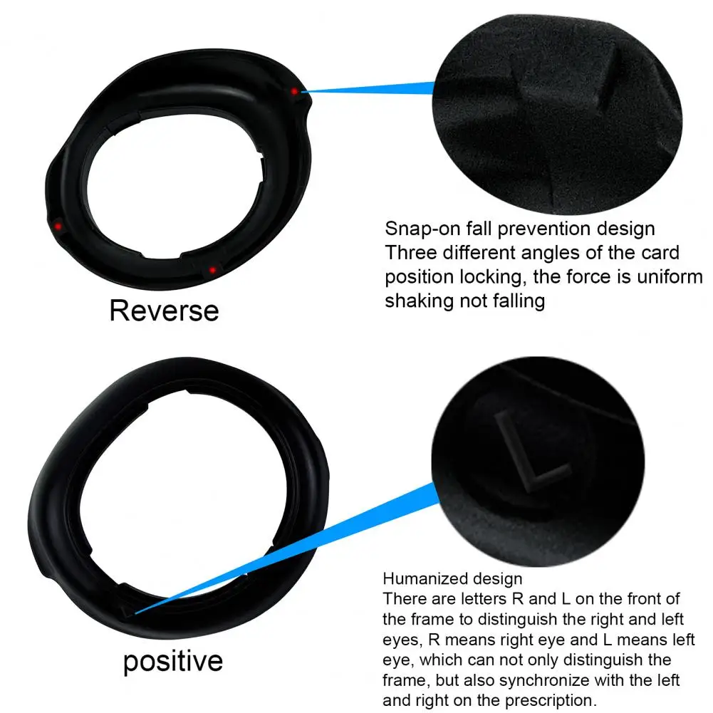 Lens Frame Protective Frame for Meta Quest 3 Anti-scratch Lens Ergonomic Design Controller Headset Mirror Eyewear Easy for Meta