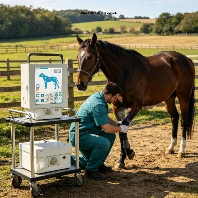 Field Veterinary Therapy Light Veterinary X-ray Machine with Various Brackets with Sound and Light Alarm Diagnostic Tools