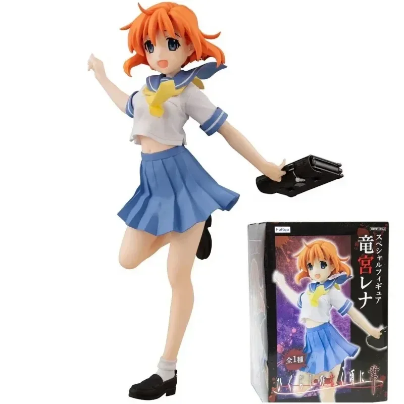 Original Furyu Higurashi When They Cry Figurines Ryugu Reina Furude Rika Rena Model Dolls Collectible Action Figure Toys Gift