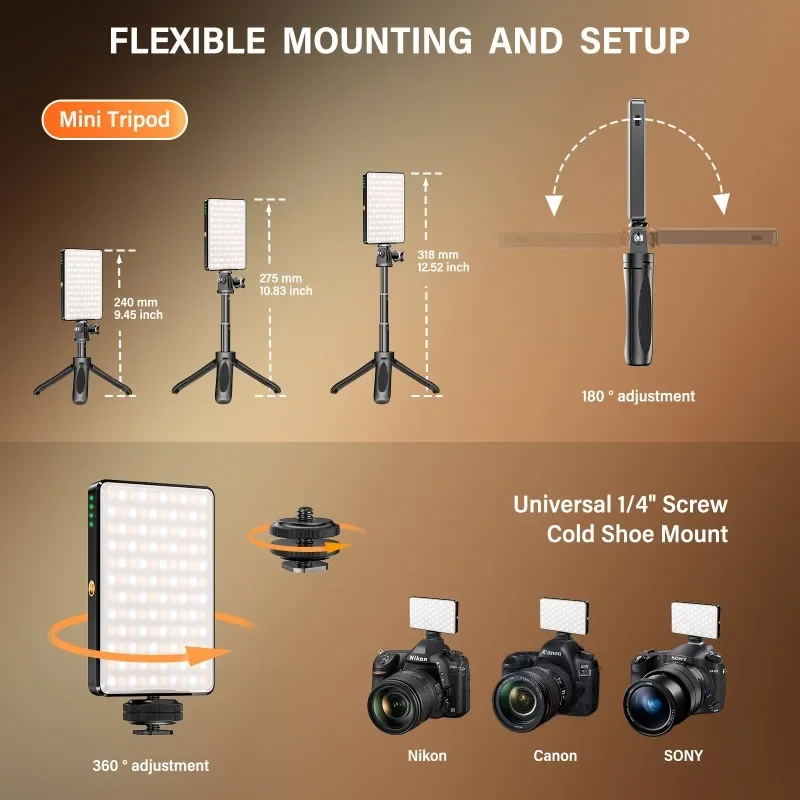 Portable Cell Phone LED Panel Light Camera Photo Video Live Pocket Light Camera Photo Video Live Pocket Light