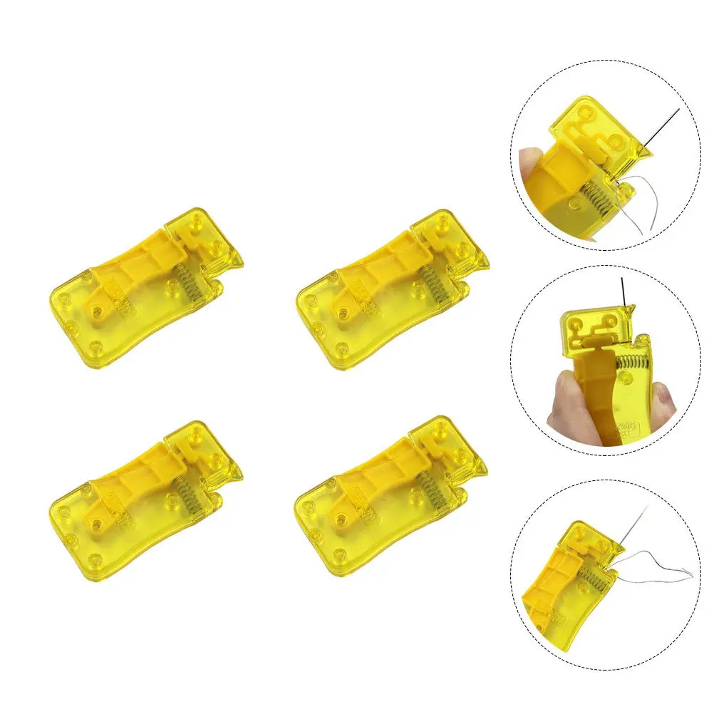 

4Pcs Needle Threader Sewing Tool Small Portable Handheld Easy Threading for Home Sewing Crafting Accessories Needle Threader