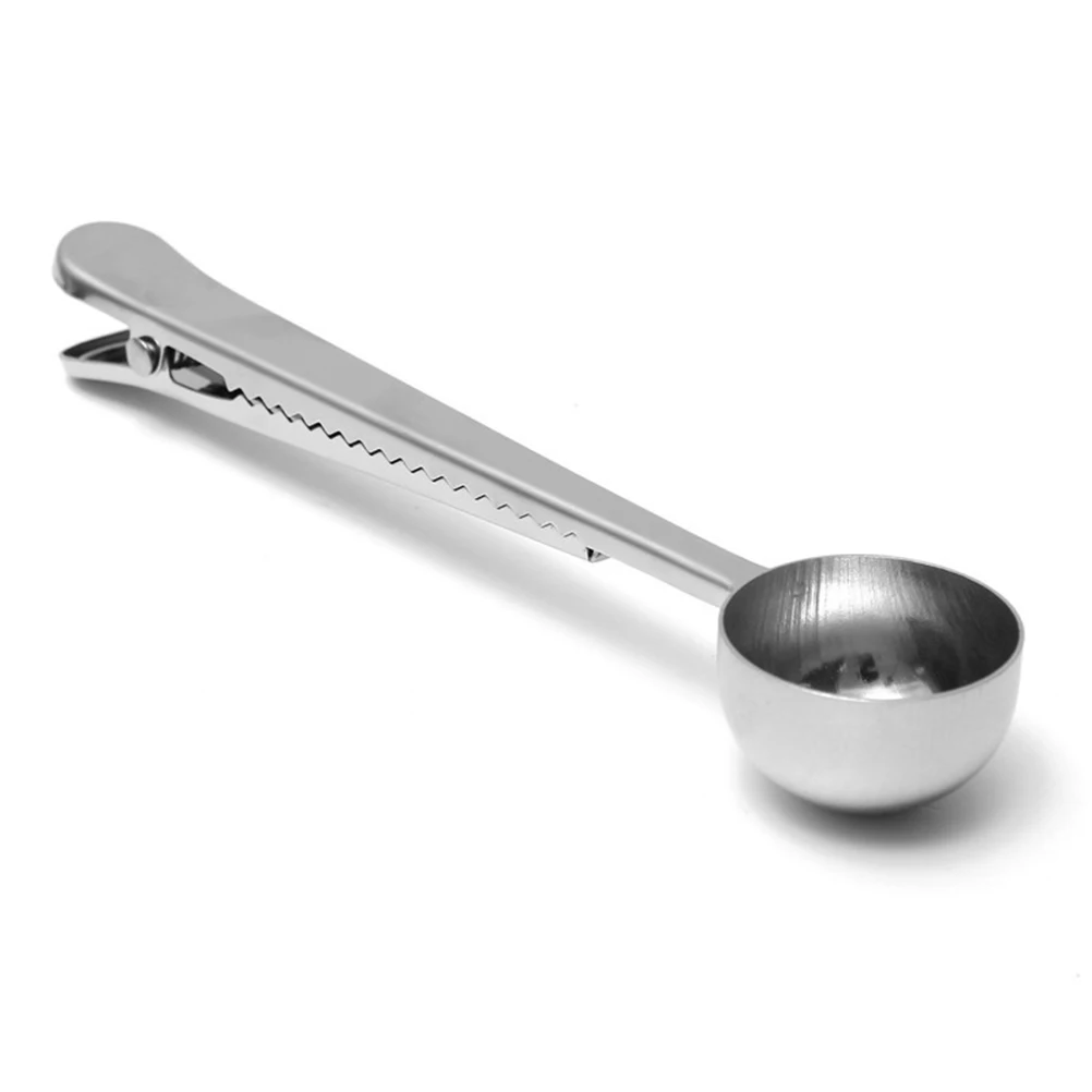 

Stainless Steel Coffee Tea Scoop with Bag Clip Measuring Tablespoon for Powder Milk and Coffee Measuring Tablespoon