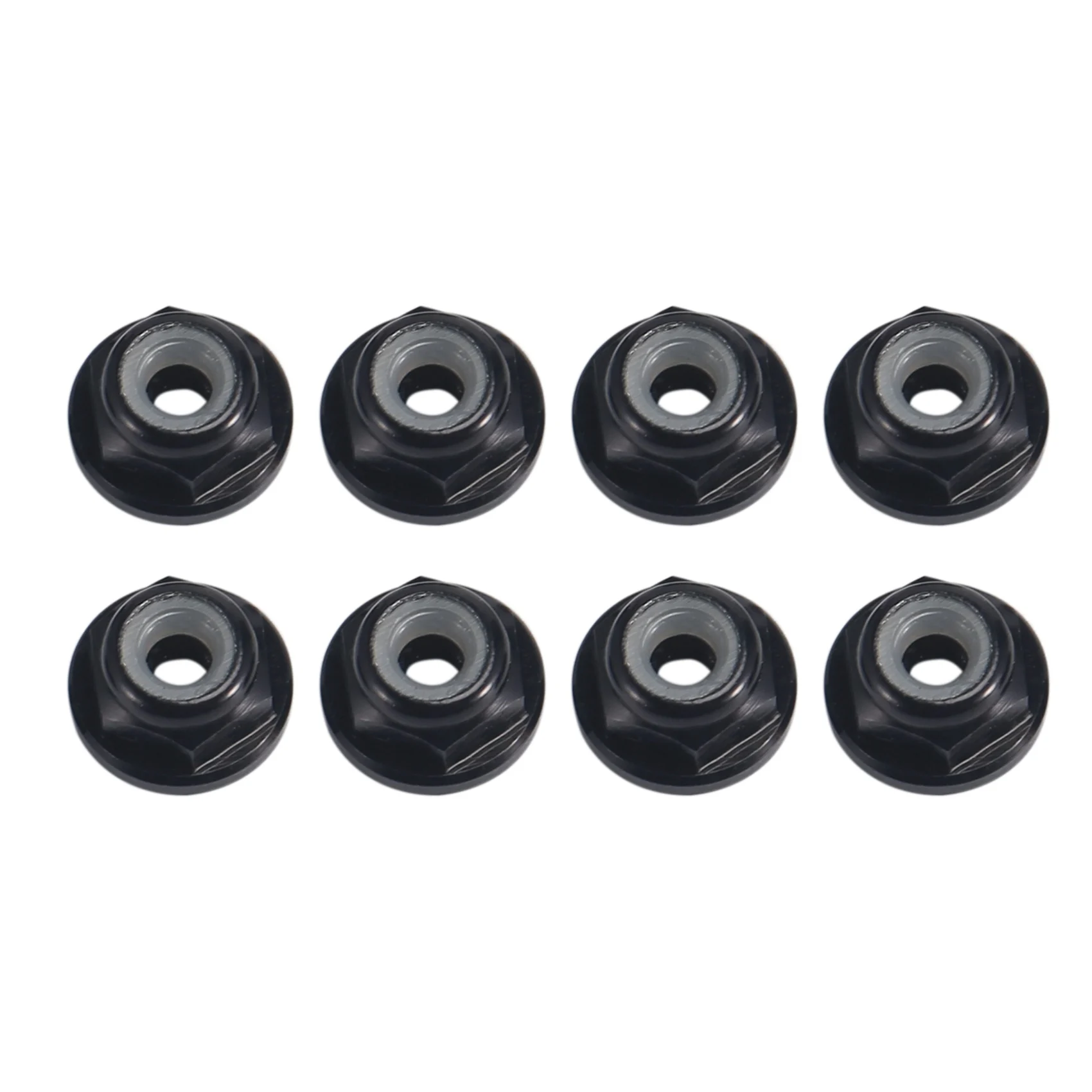 8 tuercas de bloqueo de rueda M2 de nailon metálico para 1/24 RC Car Crawler Axial SCX24 AXI90081 AXI00001 AXI00002 piezas de mejora, 3