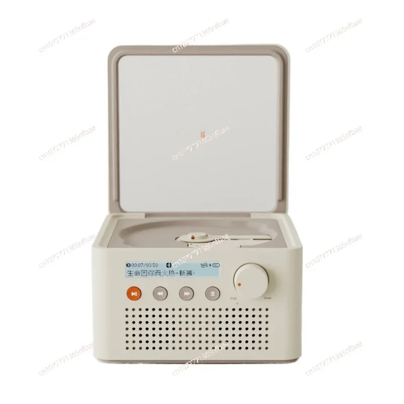 CD Player Two-way Bluetooth Stereo Learning Repeater Screen Retro Sound Music Small Lunch Box CD Student