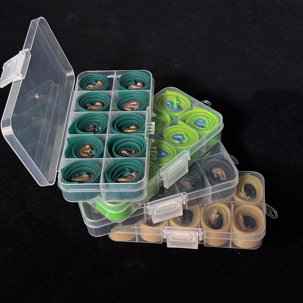 0,7/0,75/1mm Gummibänder Geschenk Box Empfohlen 10 stücke Outdoor Jagd Gummibänder Leistungsstarke Schleuder Schießen Zubehör – Detail 15
