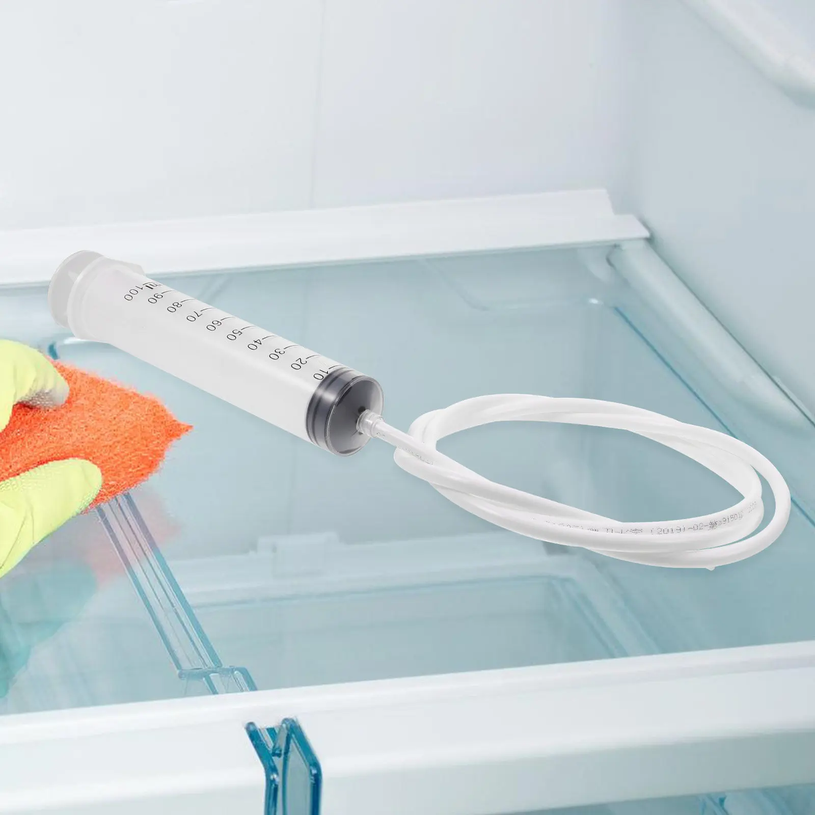 1Set High Efficiency Refrigerator Drain Cleaner Dredging Tool Easy Bend Insert Drain Hole Deicing Shovel Odor Fridge