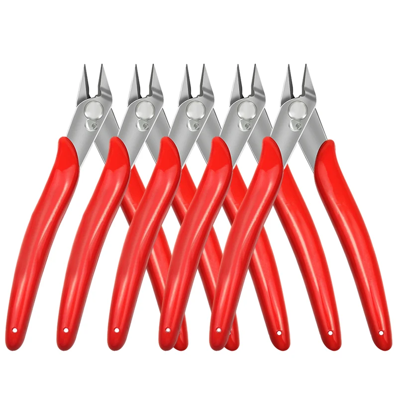 170 Wire Cutter Cutting Pliers Practical Wire and Cable Cutting Flat-nose Pliers DIY Trimmer Bevel Cutter Cable Nipper Hand Tool