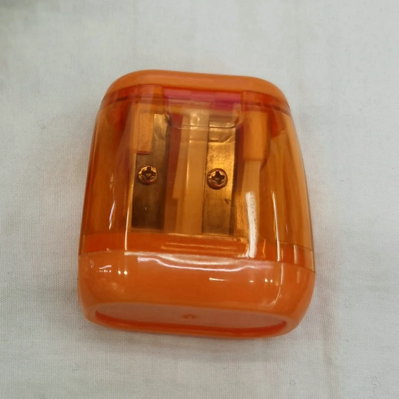 Geométrica Double Hole Pencil Sharpener, Sharpener para Sketch, Manual