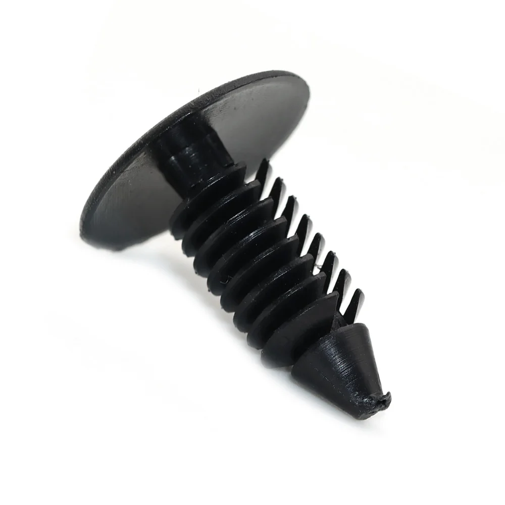 100 Stück 8MM Auto-Befestigungsclips Universelle Kunststoff-Clips für Kotflügel und Stoßstangen Autotür-Zierleisten Stoßstangen-Nieten Clip-Schrauben Befestigungselemente – Detail 2