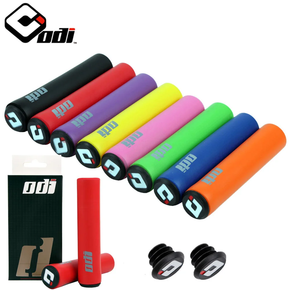 2pcs Soft Silicone Bicycle Handlebar Grips Outdoor MTB Road Bike Sponge Grips Cover Anti-slip Strong Support Grips Cycling Part