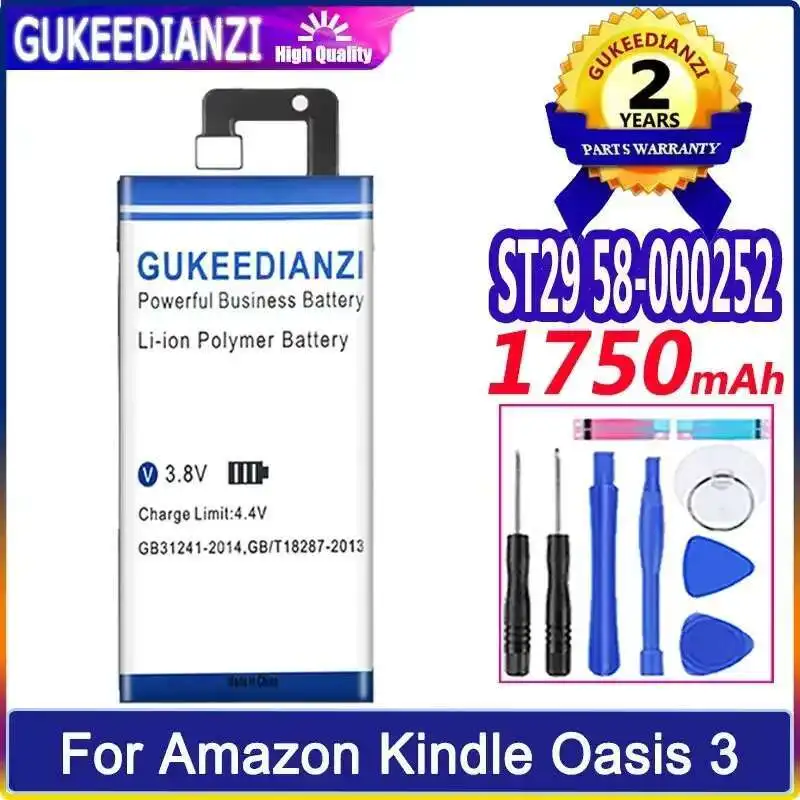 

Tablet Battery ST29 58-000252 Reliable Replacement 1750mAh Long-Lasting For Amazon Kindle Oasis 3 Oasis3