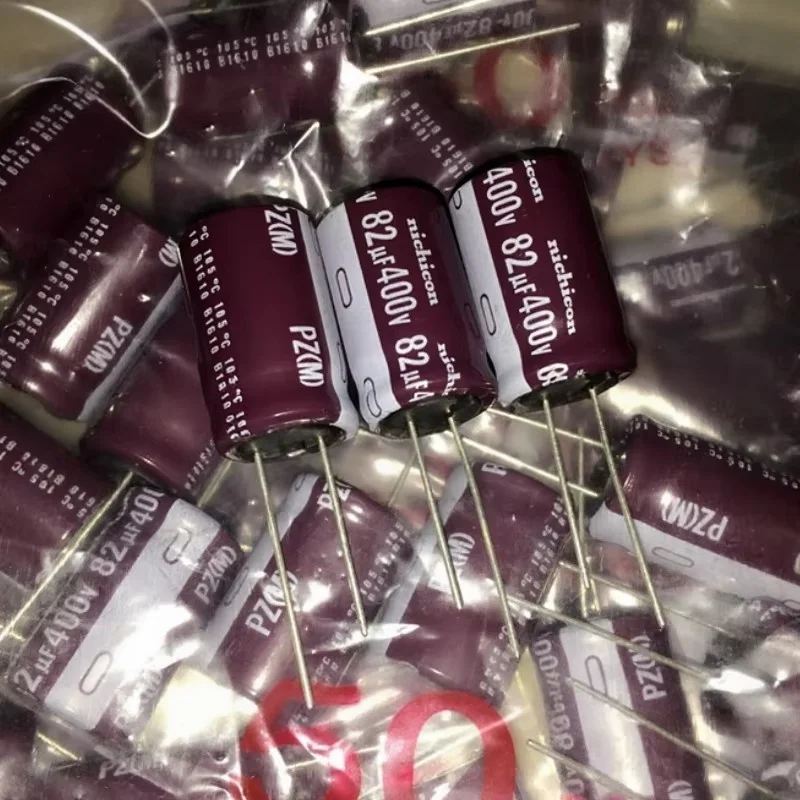 5PCS 82UF 400V Electrolytic Capacitor 400V 82UF High-Frequency Low Resistance