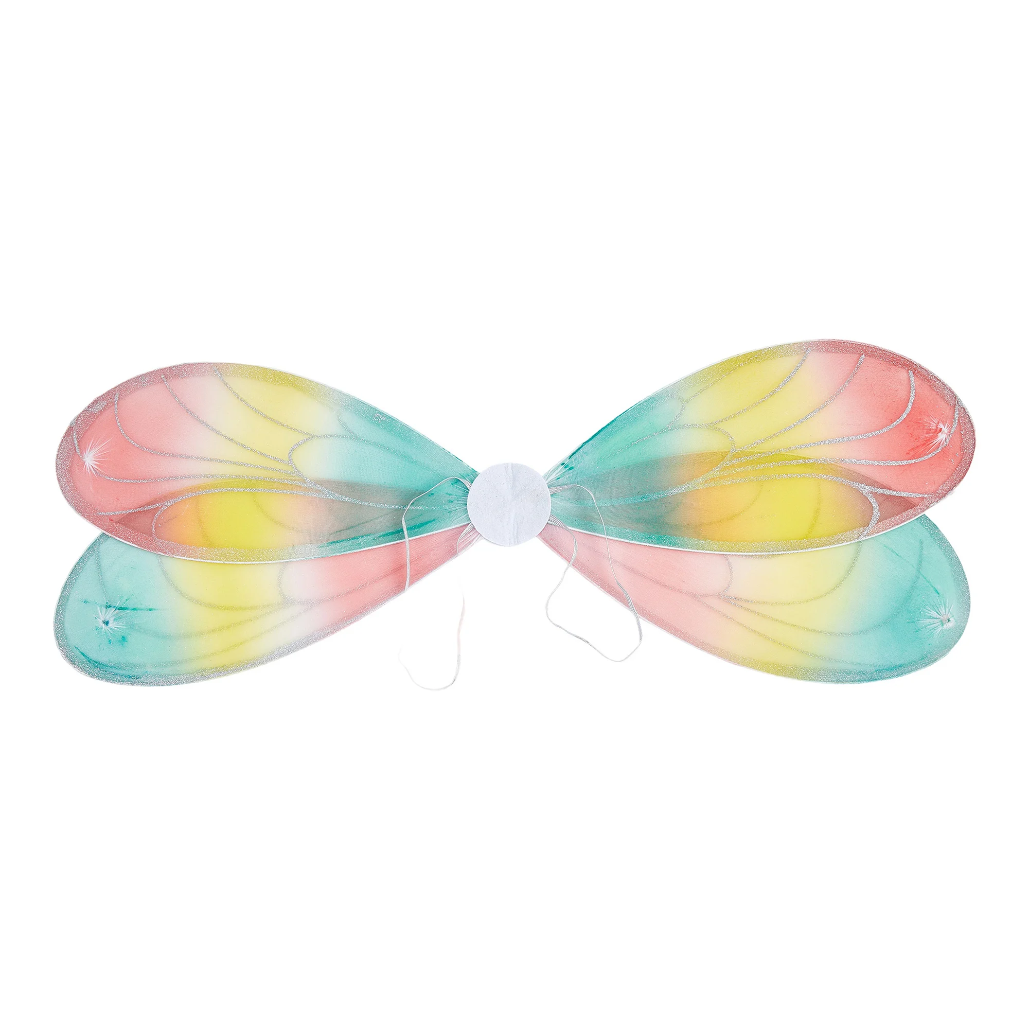 Colorful Dragonfly Wings with Glittery Edges for Kids Shiny Elf Wings Fairy Costume Accessories for Party