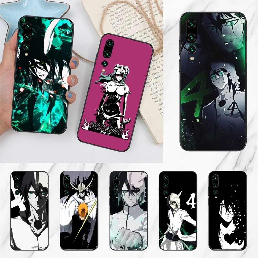 Bleach Ulquiorra Mobile Cell Phone Case for Huawei P50 P40 P30 Pro Lite P Smart 2021 2019 Magic 3 Black Soft Phone Cover Funda