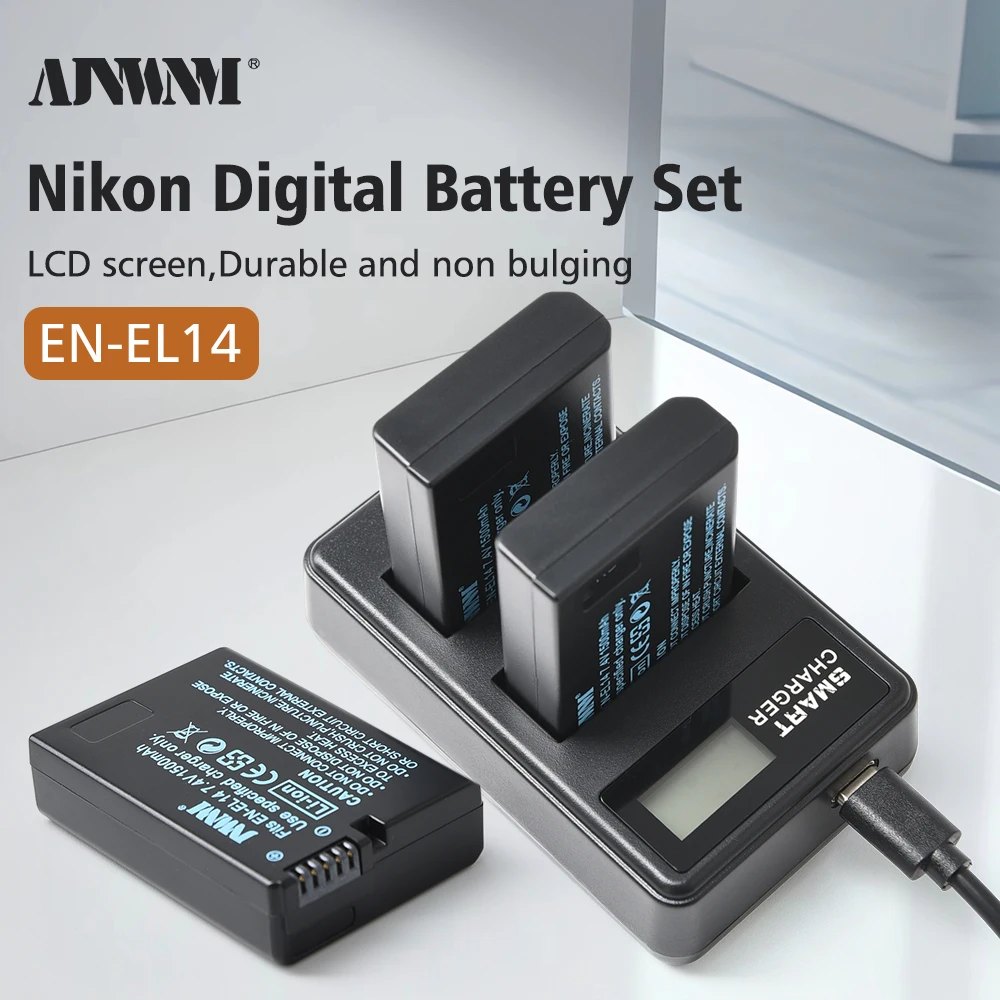 EN-EL14 EN EL14 Battery For Nikon D3100 D3200 D3300 D3400 D3500 D5600 D5100 D5200 P7000 P7100 P7800 1500mah Batteries Charger